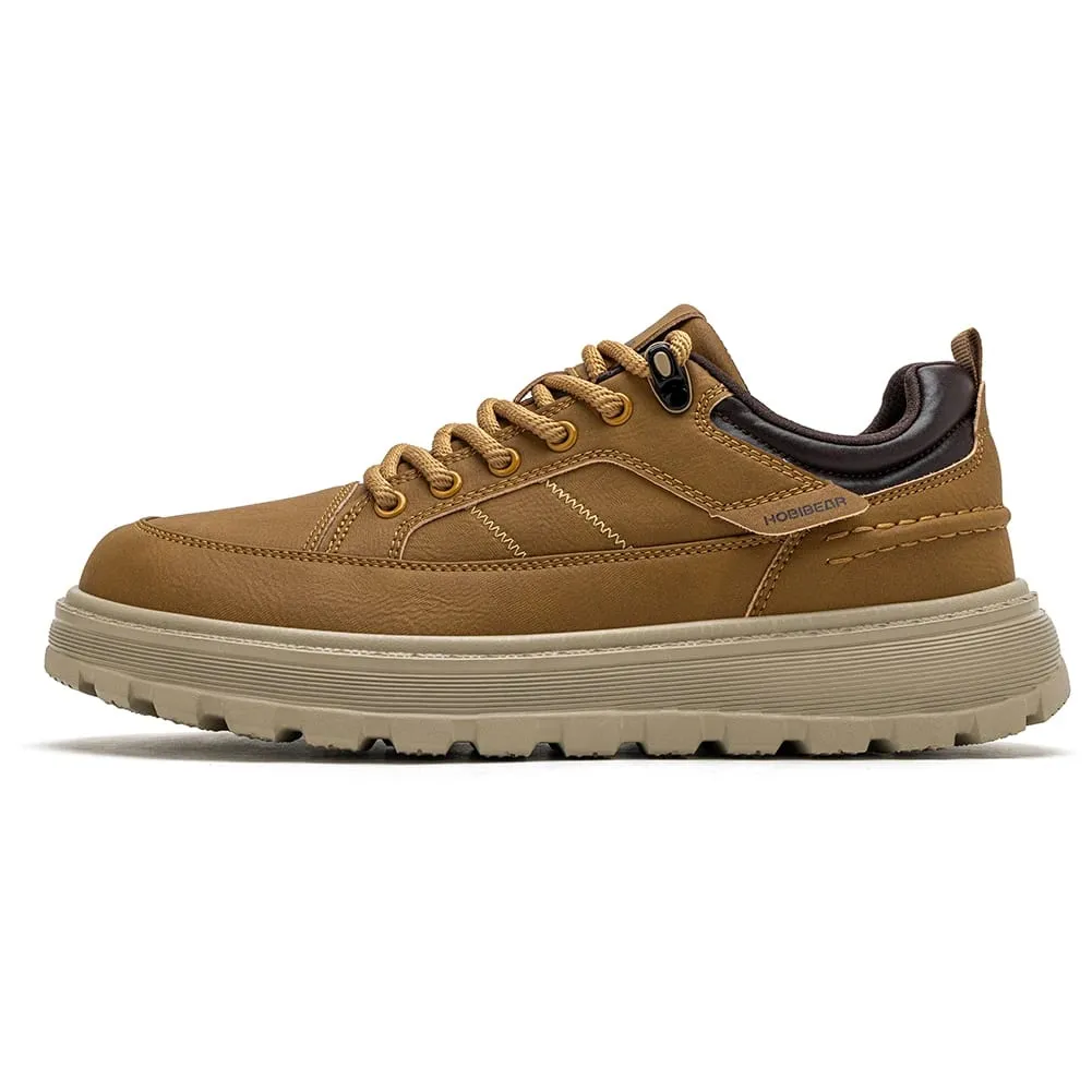 Men Wide Width Oxford Classic Artificial Leather Business Chunky-Heel Shoe Retro Lace-Up Casual Shoes — image 10