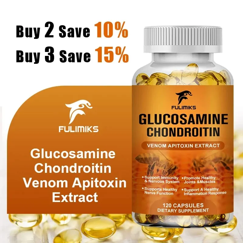 Premium Glucosamine Chondroitin Supplement with Bee Venom MSM & Hyaluronic Acid Supports Joint Flexibility & Cartilage Health — image 1