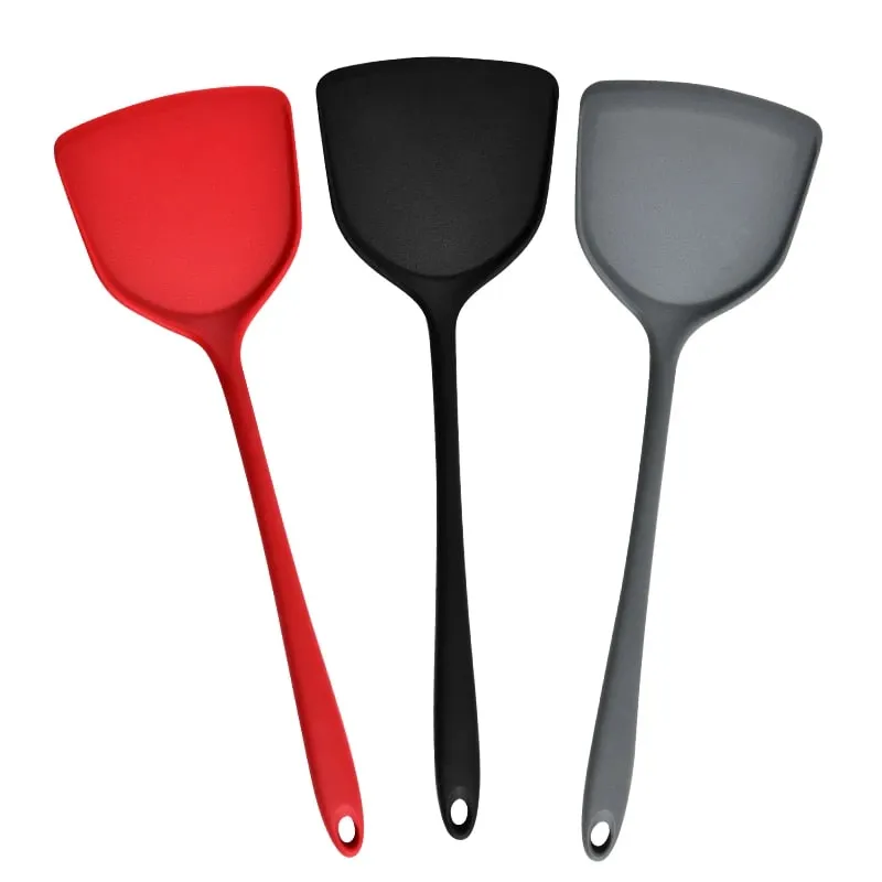 All-in-one silicone spatula kitchen items heat resistant non-stick frying pan spatula household silicone Chinese spatula — image 6