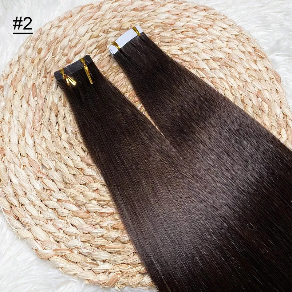 Blonde Seamless Tape in Hair Extensions Human Hair Skin Weft PU Tape on 20 PCS 18'-30' Length Easy Installation Hair Extensions — image 8