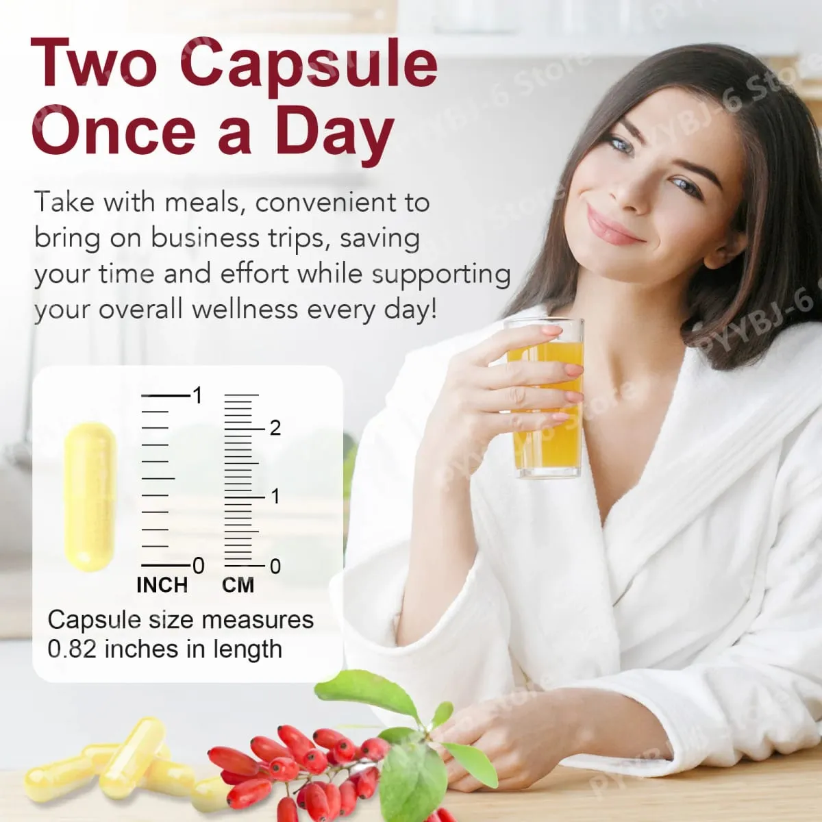 Berberine Plus Kapsler 1200mg Berberin HCl Metabolisme og fordøjelsessystemets tarmsundhed 120 kapsler — image 7