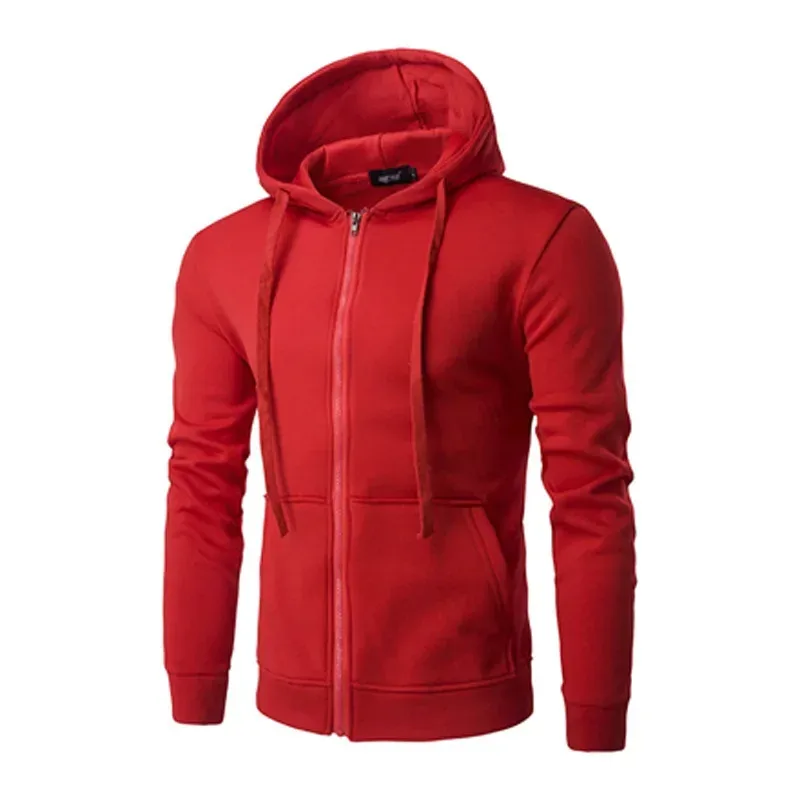 Panlalaking Fashion Fleece Loose Casual Zipper Hoodie Angkop para sa Spring at Autumn Wear — image 8