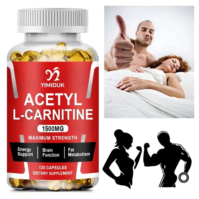 Buy 2 Get 2 Free! Pure Acetyl L-Carnitine Capsules Support Enhances Mental Clarity Mood & Learning Ability Cognitive Function — image 3