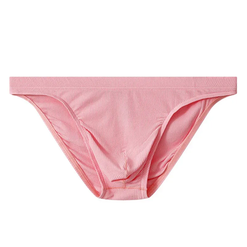 Herr Ribbtygsbyxor Kalsonger Man Sexiga underkläder Andas Låg midja Herr Bikinitrosor Cuecas Big Pouch Hombre Slips
