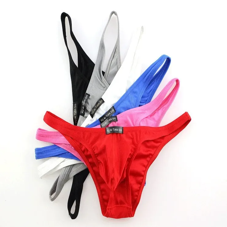 Sexy Underwear Men's Briefs Low Waist Nylon Jockstrap Mini Briefs Bikini Shorts Jockstrap Cueca Underpants Jockmail — image 14