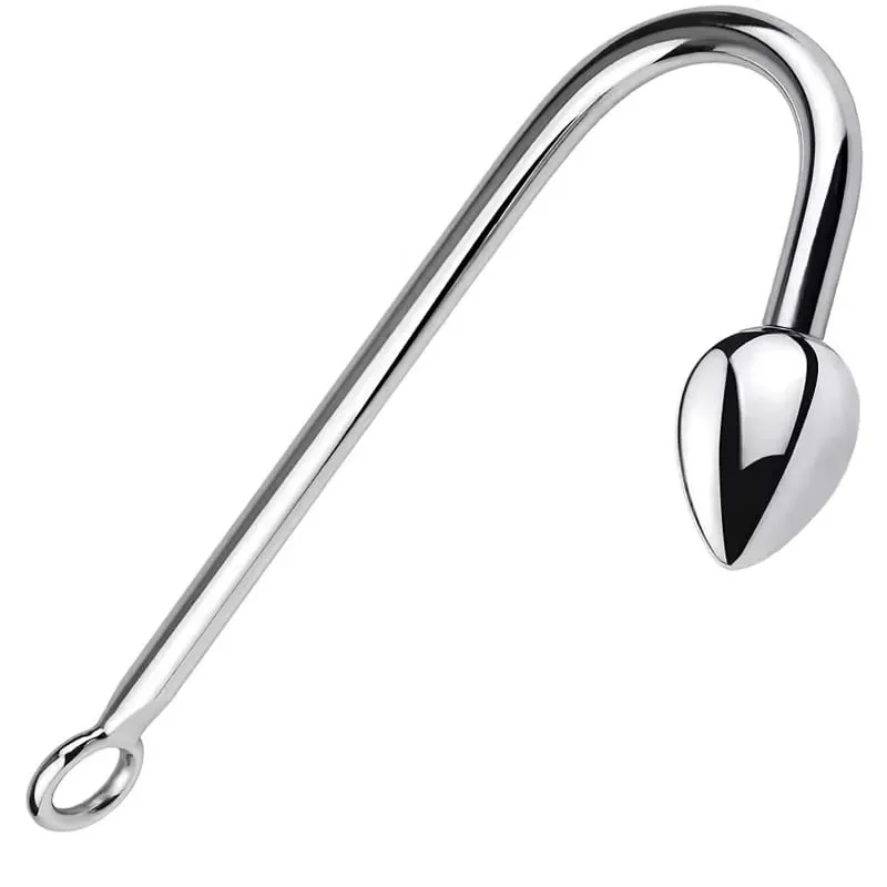 Juego de 3 bolas pequeñas, medianas y grandes, cuentas de gancho anal de metal, dilatador para cabeza, masajeador de próstata, juguete sexual bdsm para hombre — image 5