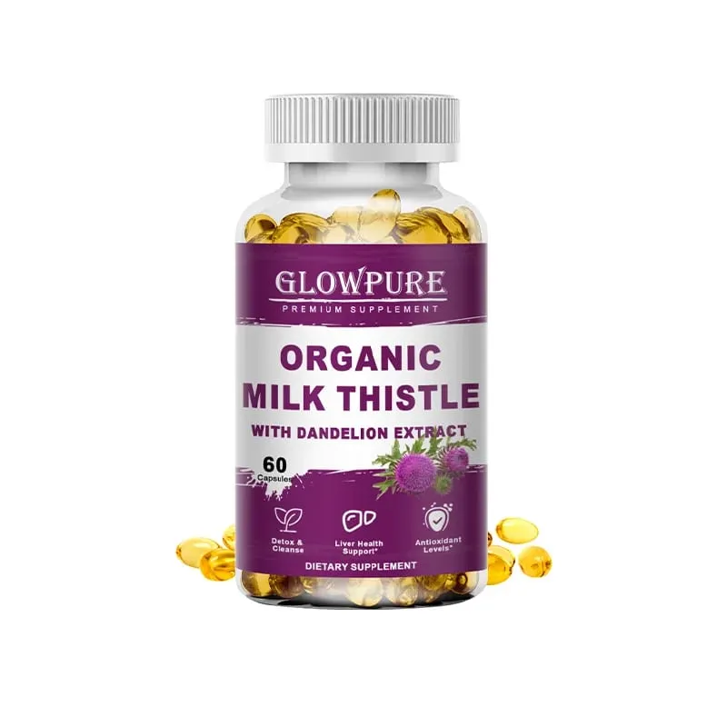 Organic Milk Thistle 9000mg - 30X Concentrated Extract with 80% Silymarin for Liver Cleanse Detox & Fatty Liver Support — image 8