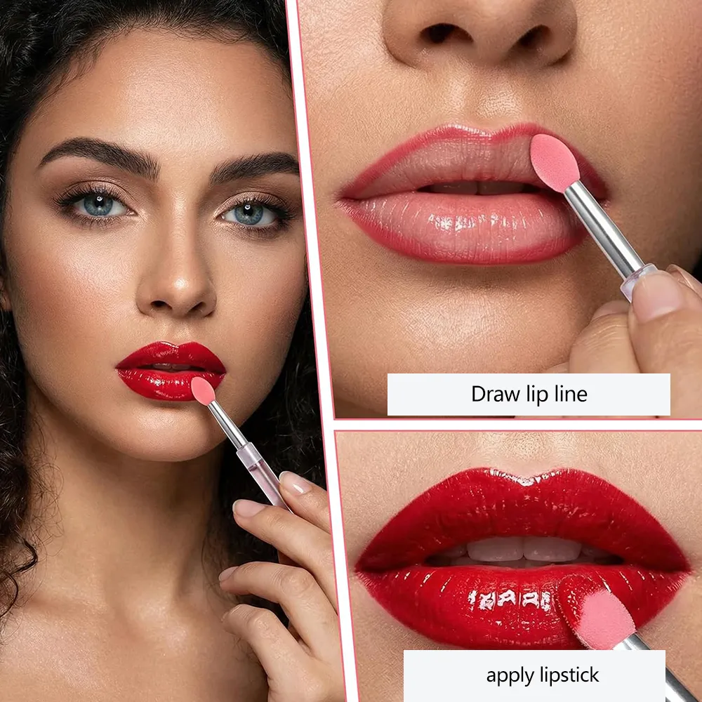 3/15 PCS Silicone Lip Mask Applicator Reusable Lip Brush Transparent Lipstick Tool For Lip Gloss Eyeshadow Brushes Εργαλεία μακιγιάζ — image 5
