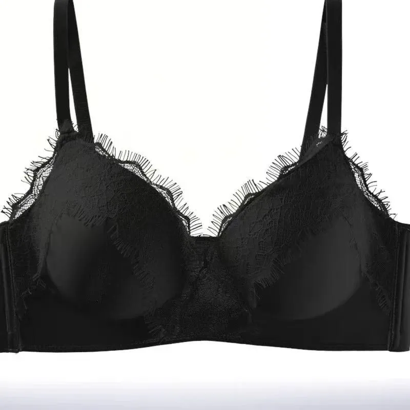 2026 Super Thick 10CM Sexy Lace Bra Flat Chest Special Lingerie Small Breast Gathering No Steel Ring Special Thick Cup Bra — image 8