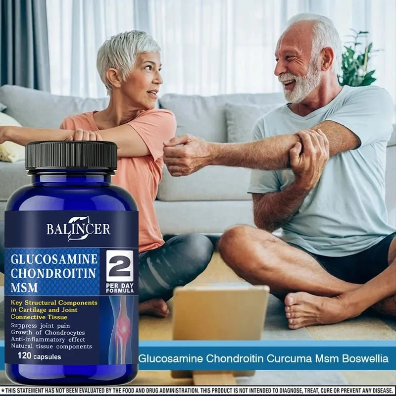 Glucosamine Chondroitin MSM - para sa Joint and Knee Health Immune System Non-GMO 120 Capsules — image 5