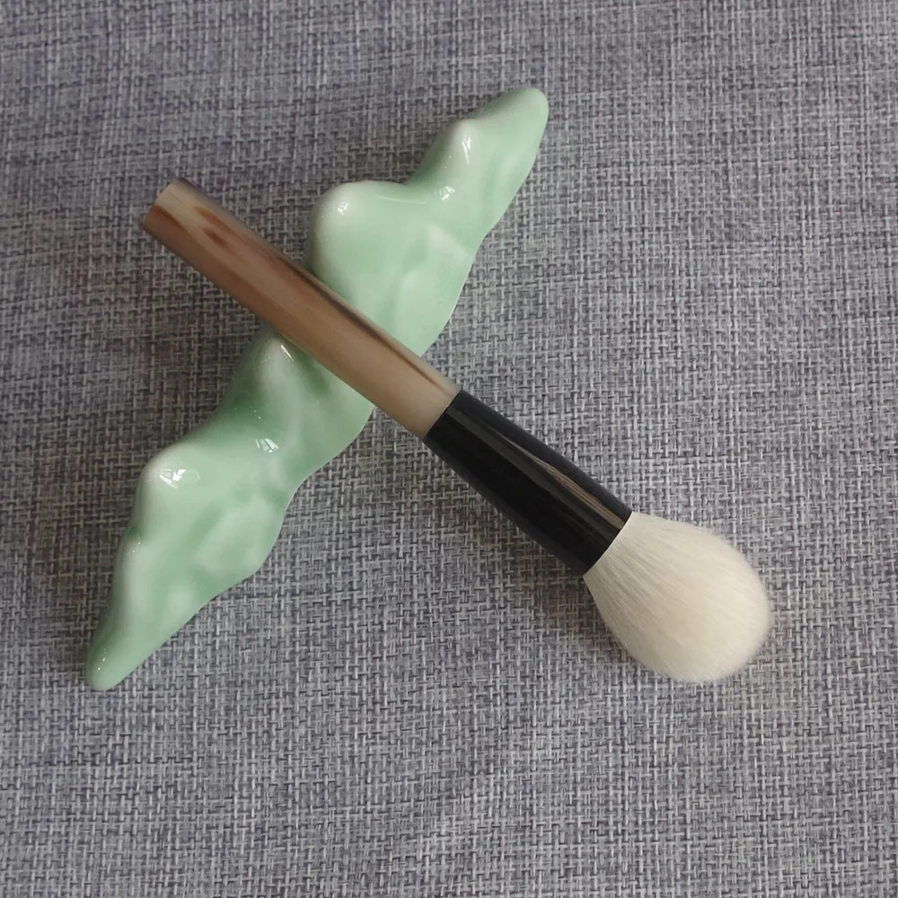 OX Horn Handle Tapered Highlighter Brush DL101 Soft Saibikoho Goat Hair Makeup Brushes Professional Handmade Make Up Brush
