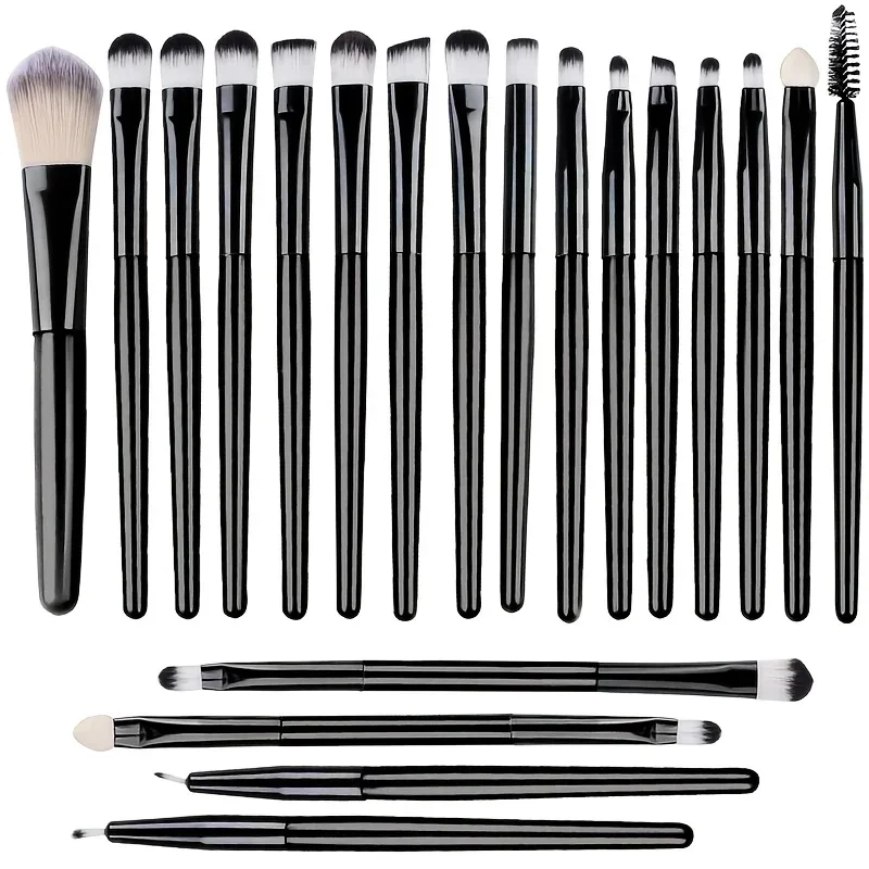 20pcs Eye Makeup Brush Set Portable Soft Makeup Brushes Beauty Tools Foundation Eyeshadow Eyeliner Brush Multi-function Beginner — image 9