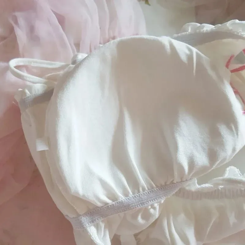 Japonês anime gato menina cosplay sutiã calcinha conjunto feminino lingerie sexy roupa interior íntimo kawaii lolita oco para fora kitty nightwear — image 5