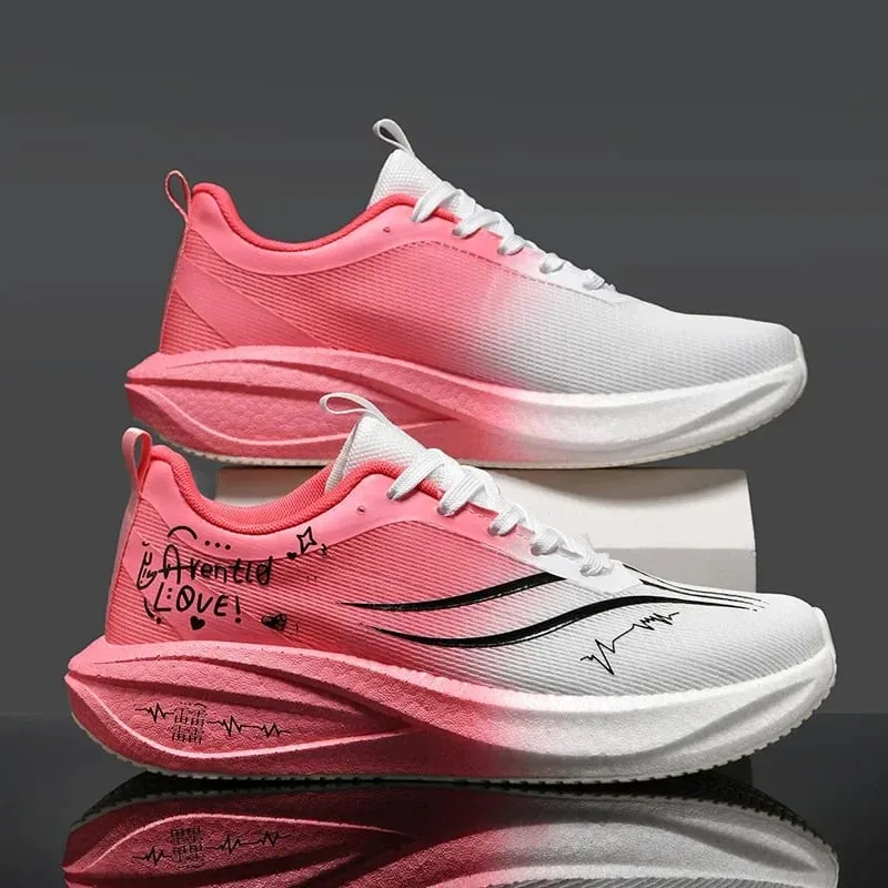Unisex Marathon Running Shoes Carbon Plate Lightweight Sports Sneakers Athletic Walking Training Shoes Basketball Shoes
