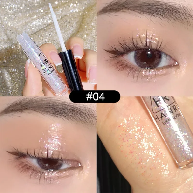 Fard à paupières nacré fin et scintillant, liquide imperméable, maquillage pour les yeux, liquide éclaircissant, fard à paupières nacré, paillettes — image 10