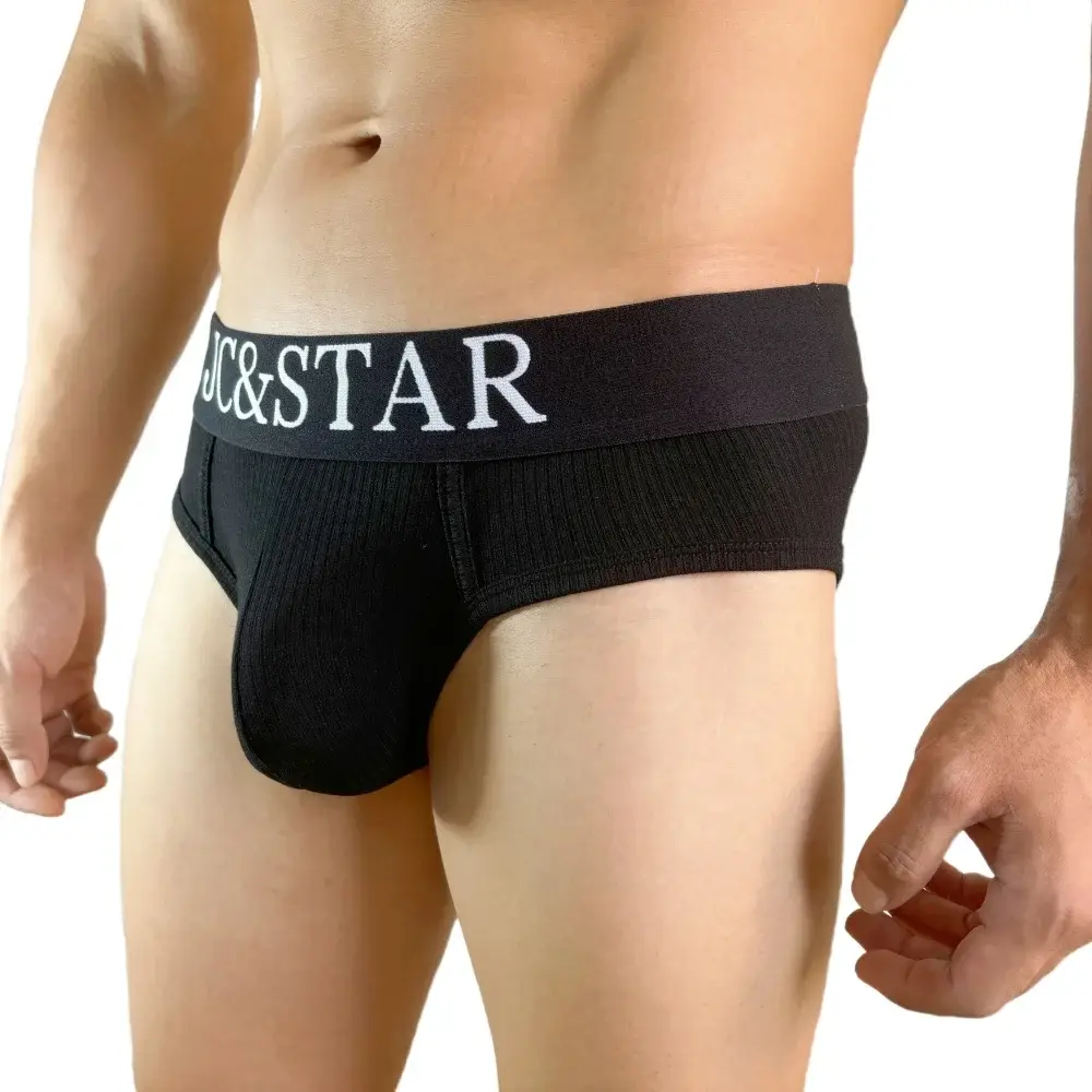 Cuecas masculinas atléticas com design de corte alto, cuecas de algodão com nervuras, conforto esportivo para homens, biquíni deslizante, tanga — image 6