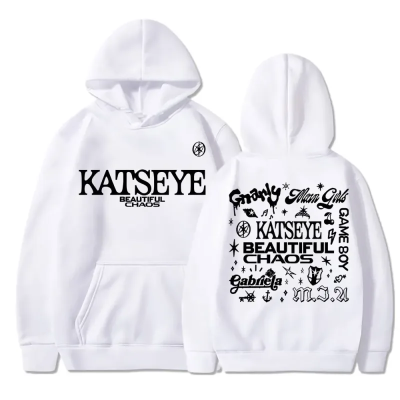 Kpop katseye belo caos álbum tour hoodies moda retro harajuku masculino feminino sportwear velo oversized agasalho streetwear — image 14