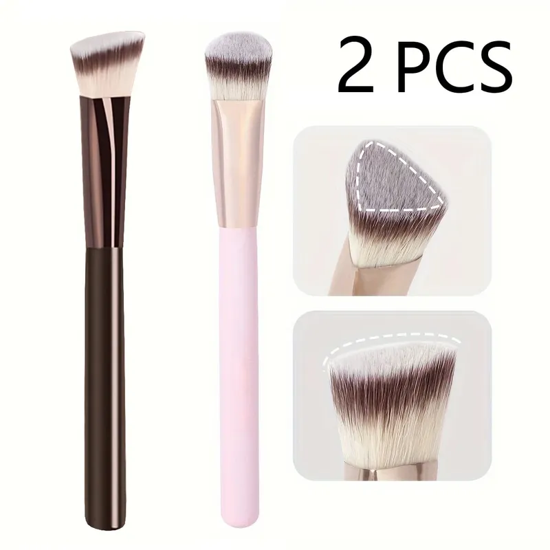 Premium Concealer Brush Triangle Brush Head Soft Synthetic Bristles Fit for The Skin — image 1