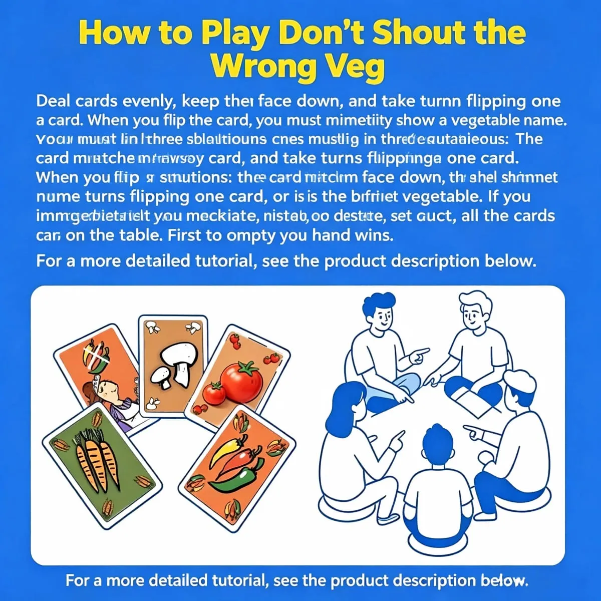 Vegetable Name Guessing Card Game Casual Interactive Game for Dorm Team Building & Parent-Child Gathering — image 3