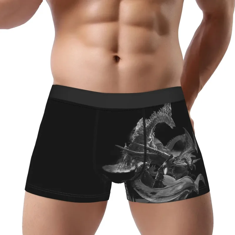 Wilds Lagiacrus BP Monster Hunter Underpants Breathbale Panty Panlalaking Underwear Ventilate Shorts Boxer Briefs