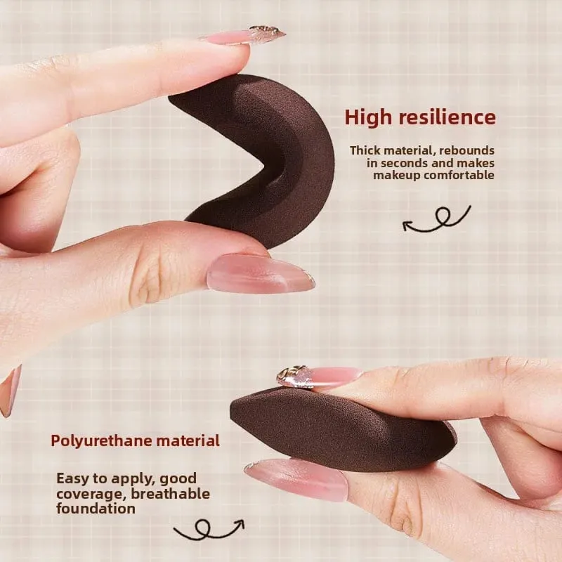 2db Finger Shape sminkszivacs készlet Puha, újrafelhasználható kozmetikai puff az alapozóhoz Highlighter korrektor keverő arckontúrhoz — image 5