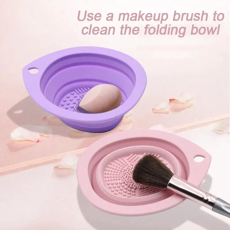 1/2PCS Silicone Makeup Cleaning Mat for Cleaning Makeup Brushes Makeup Brushes Wash Brush Cleaner Tool HZSQJGZ04 — image 1