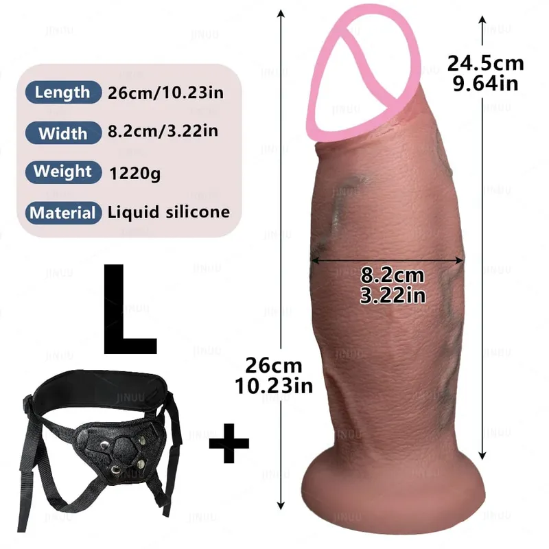 Τεράστια ρεαλιστική Dildo Fantasy Long πέους Big Dick Βεντούζα Dildos για γυναίκες Γίγαντα πρωκτικά παιχνίδια σεξ Dildo για γυναίκες Άντρες Gay — image 9