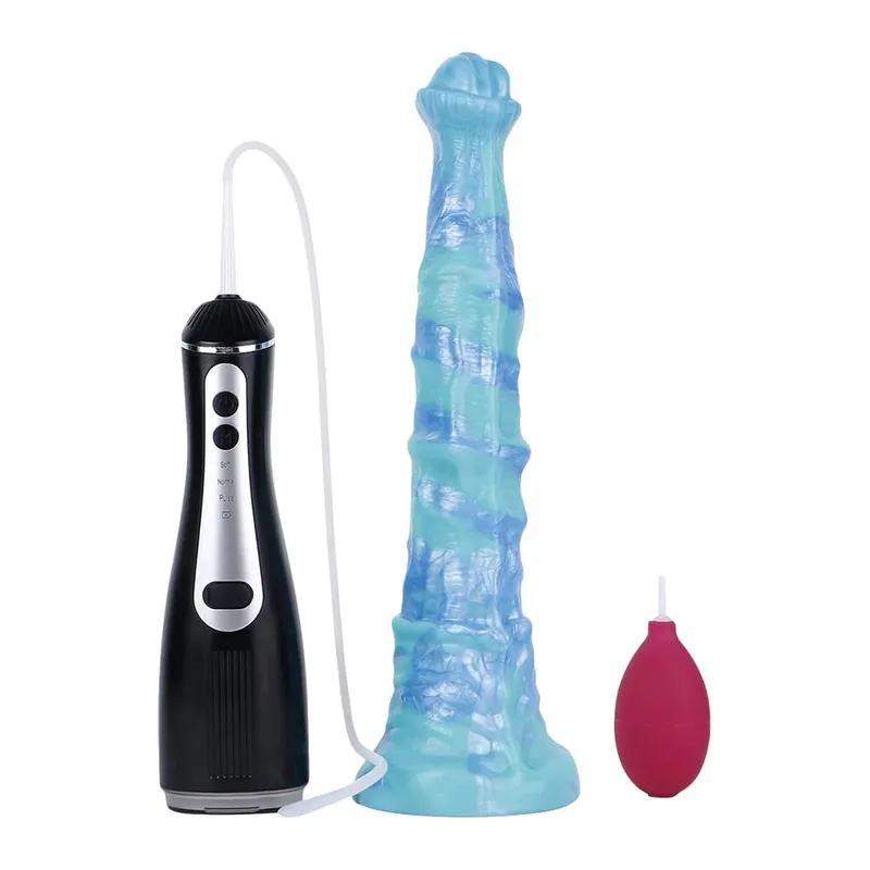 Silicone Electric Squirting Fantasy Dildos με βεντούζα Μασάζ προστάτη εκσπερμάτωσης πέους σεξουαλικά παιχνίδια για γυναίκες άνδρες — image 18
