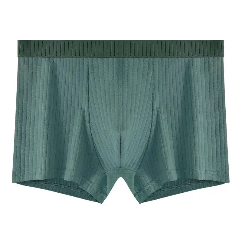 1/4 pçs roupa interior masculina de algodão puro quatro cantos shorts todo algodão antibacteriano virilha adolescente menino roupa interior ângulo plano