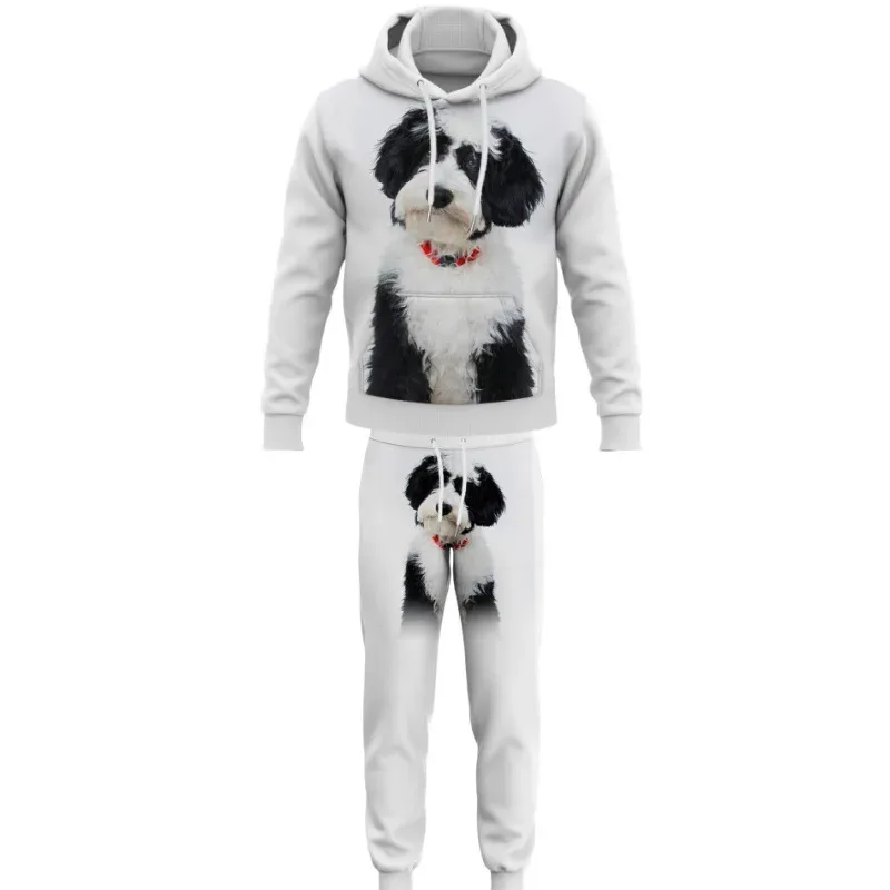 Fashion Animals Dog 3D Printed Autumn Hoodie Suit Men Sweatshirts Sweatpants Casual Two Piece Tracksuit Set Men's Clothing — image 16