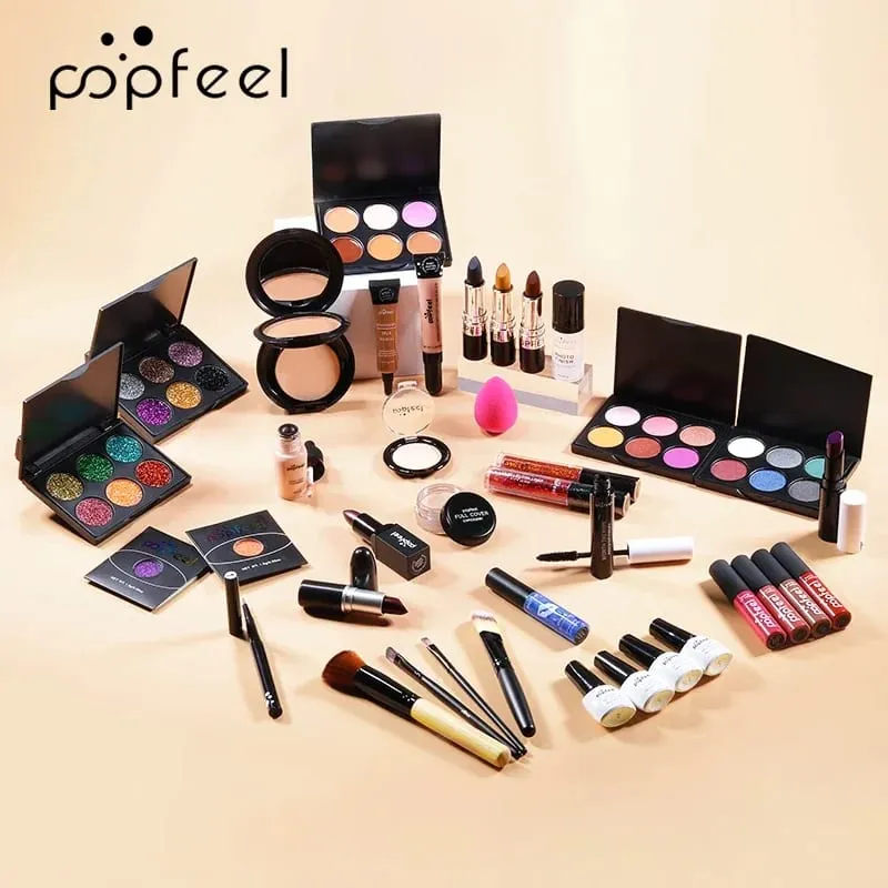 Professional Makeup Kit For Girl Eyeshadow Cream Make up Bag Concealer Blush Lip Gloss Lipstick Makeup Brush Women Make-up Set — image 7