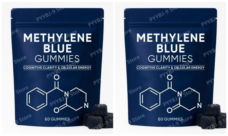 Methylene Blue Gummies with PQQ NAC Vitamin B2 & B3 Supports Cognitive Clarity & Cellular Energy Brain Nutrient for Adults 30Ct — image 11