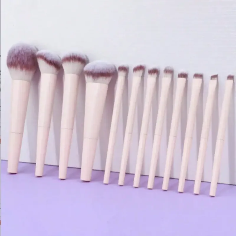 12 Pcs Soft Makeup Brushes Set Pink Loose Powder Blush Eyeshadow Foundation Cosmetic Brush Beauty Tool — image 7
