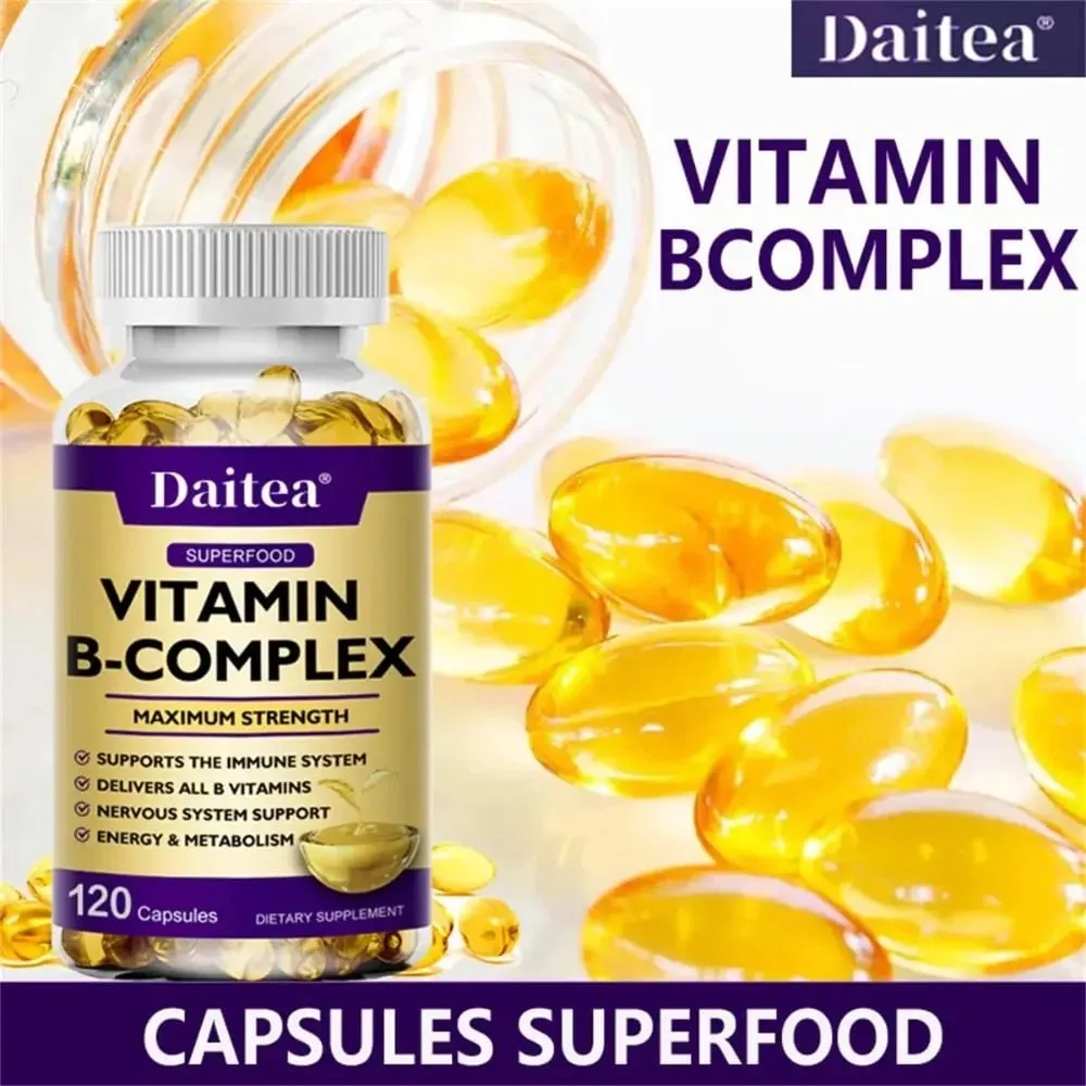 Vitamin B Complex - Immune Support Supplement Promotes Brain Health and Nervous System Boosts Energy and Improves Alertness — image 6