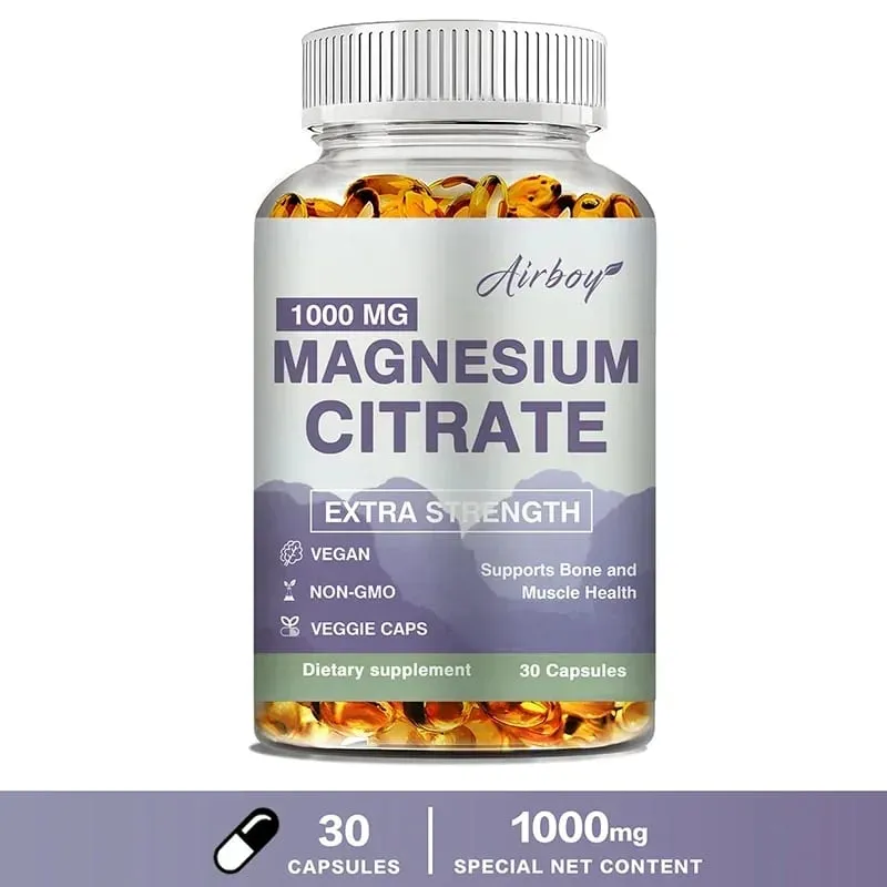 Citrato de Magnésio - Suplemento para Relaxamento do Estresse Osso Sono Coração Saúde Nervo Músculo e Metabolismo — image 9