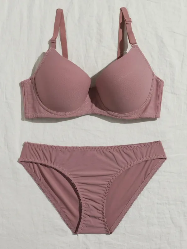 Conjunto de lingerie com arame sólido, roupa íntima, conjunto de calcinha feminina, sutiã push up com anel de aço, roupa íntima, terno — image 9