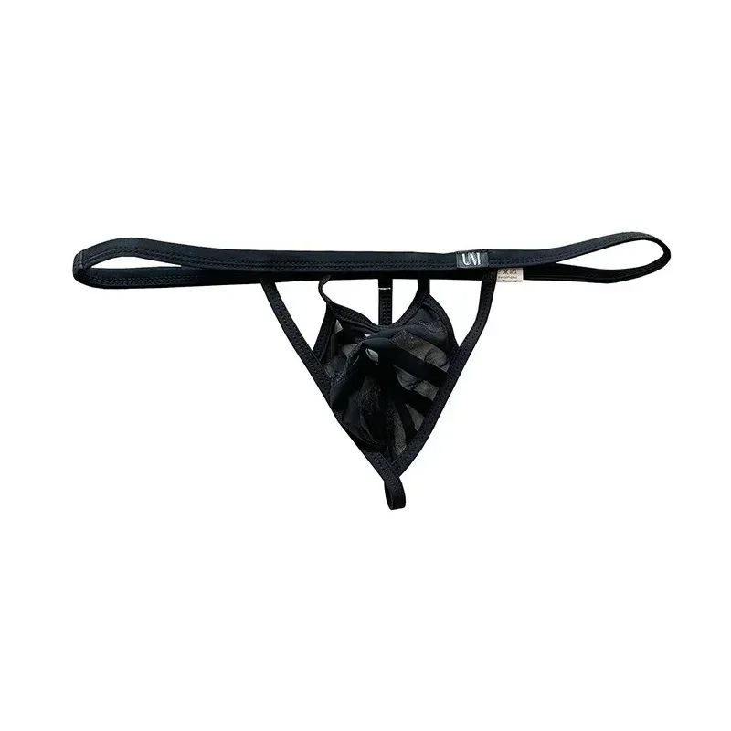 New See-through Mesh Low Rise Mens T-Back Thong Thin Stretch Soft Breathable Lightweight Sexy Underwear — image 12