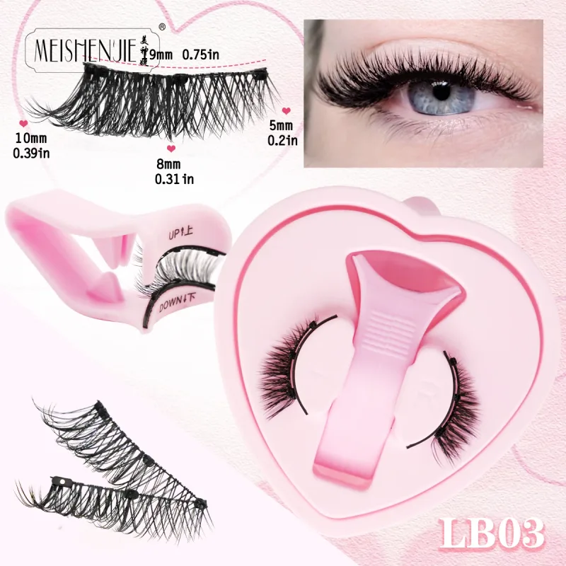 Magnetic Eyelashes 1Pcs No Glue Needed Reusable Natural Look 3D Lashes Easy Apply Soft Magnetic Lashes Kit for Eye Makeup — image 19