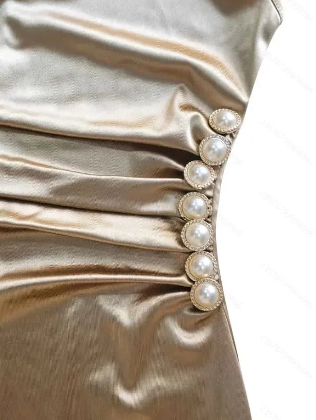 Dresses for Women Summer New Sleeveless O-Neck Women Dress Elegant Slim Folds Dress Women Vestidos De Verano Mujer 2026 Q4112