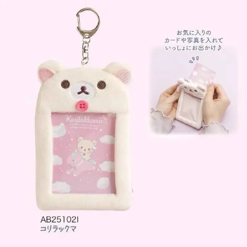 Rilakkuma-Plüschtiere, Ausweishalter, Schlüsselanhänger, neuer Anime-Relax-Bär, Passhülle, Schlüsselanhänger, Schulbus, Bankkarten, Taschen, Anhänger, Geschenk — image 3
