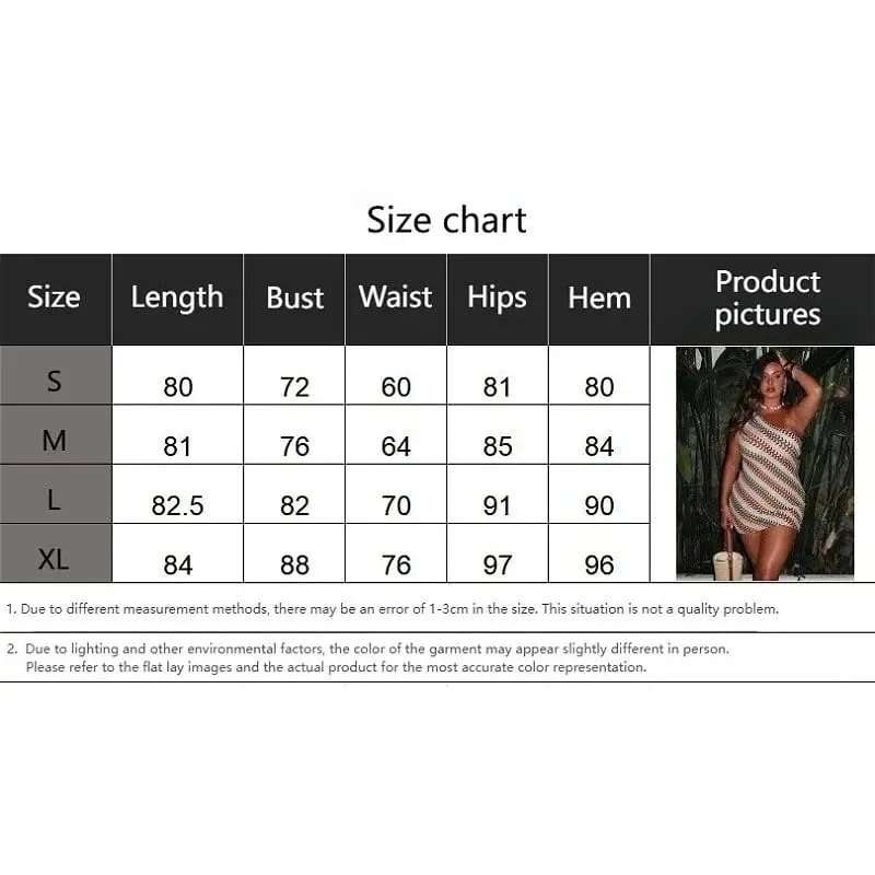 Bohemian Slanted Shoulder Colorful Striped Bodycon Dress Chic Irregular Printed Knitted Backless Slim Fit Mini Dresses Beach — image 6