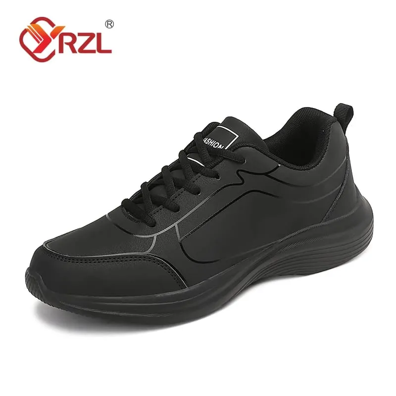 Men Sport Shoes Leather Running Shoes Outdoor Waterproof Sneakers Men Lightweight Men Athletic Sneaker Tenis Masculino — image 7