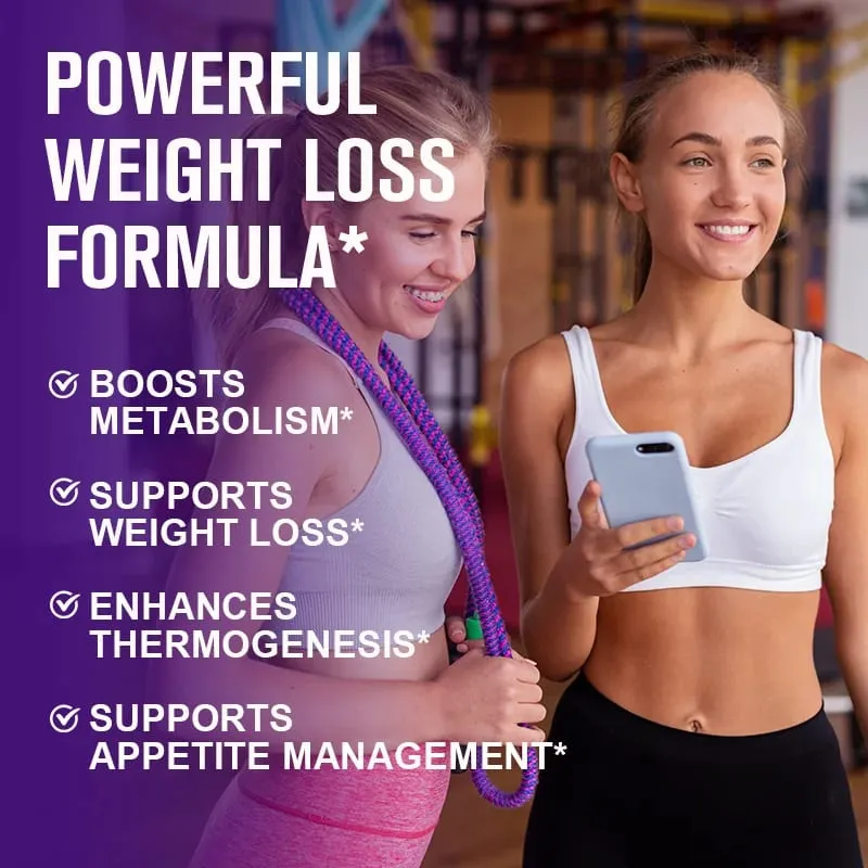 Boost Metabolism & Suppress Appetite with Night Time Fat Burner - Healthy Weight Management Capsules for Weight Loss