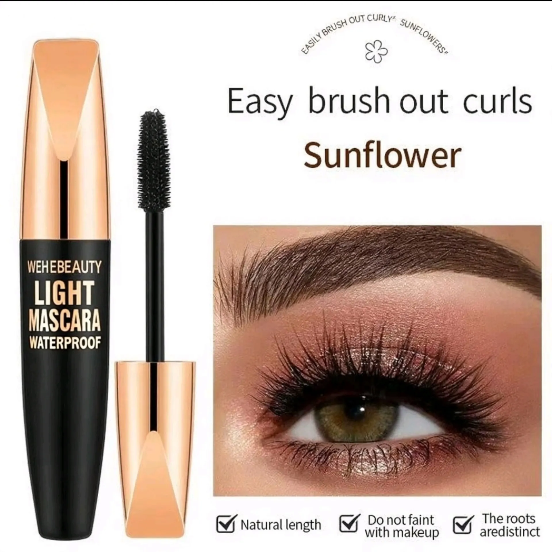 5D Eye Black Voděodolná řasenka prodlužující řasy Prodlužující řasy Silk Fiber Mascara Oční make-up pro ženy Kosmetický korejský make-up — image 7