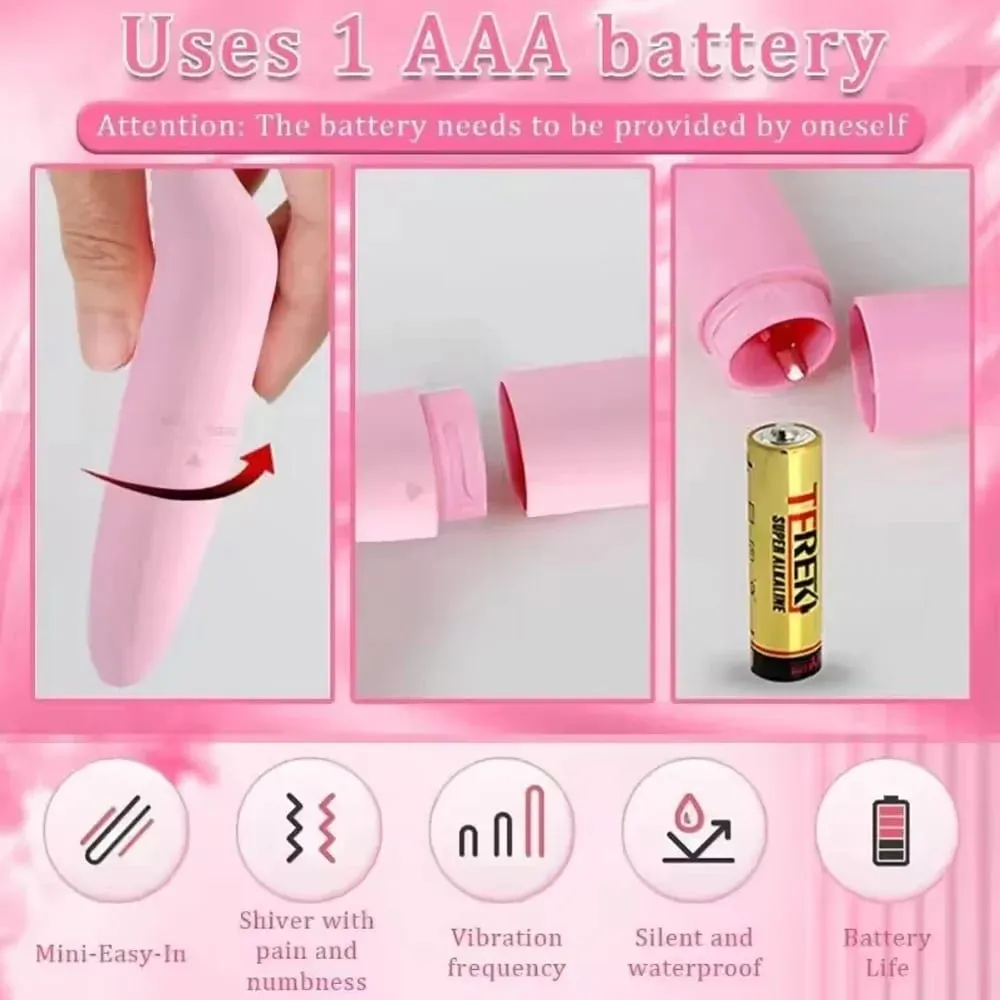 Mini vibrador bala para mulheres, estimulador de vagina, ponto g, clitóris, mamilo, massageador vibratório, vibrador de clitóris, brinquedos sexuais para casais — image 2
