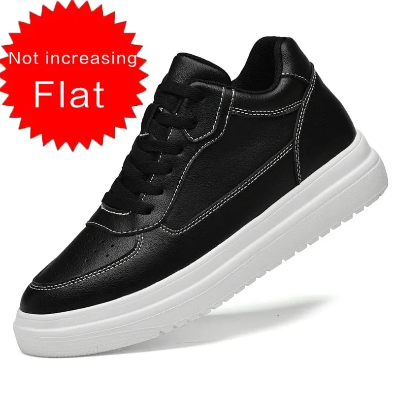High Quality Men Sneakers Elevator Shoes for Men Fashion Casual Shoes Comfortable Leather Sports Shoes Height Increase 6/8/10cm — image 12