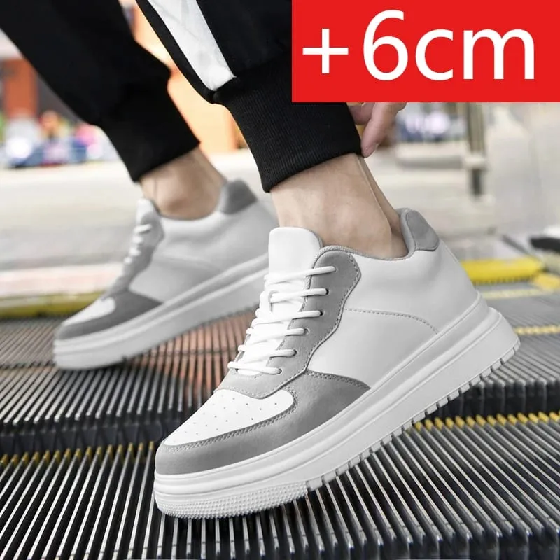 New Height Increasing Shoes for Men 10cm Invisible Elevator Sneakers White Leathe Sport Zapatillas De Hombre Big Size 46 — image 13