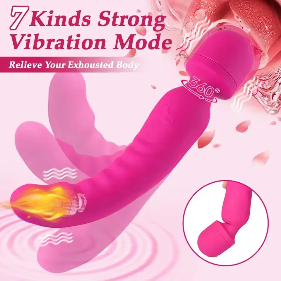Thrusting Dildo Vibrator Kvinna Kraftfull Vagina Massager AV Magic Wand G Spot Klitoris Stimulator Vuxna Sexleksaker för kvinnor 18+ — image 3