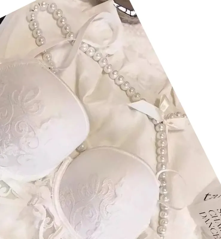 Red Lingerie Set for Wedding Bride Push-Up Bra To Make Small Breasts Look Larger Side Support Dragon Zodiac Year Bra Set — image 7