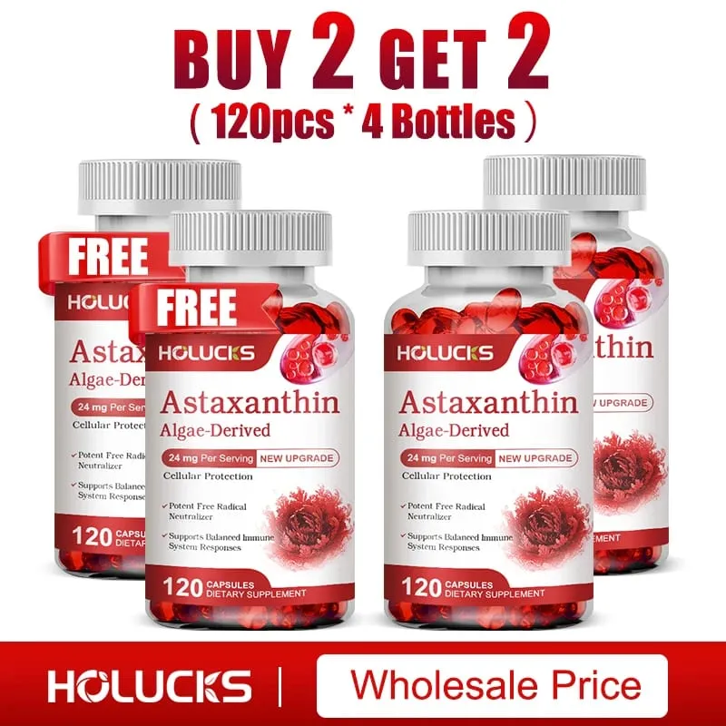 Astaxanthin Capsules with Algae Extract & Antioxidants Support Eye Health Joint Comfort & Immune Balance